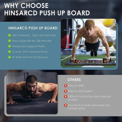 Push up Board, 1 Set Portable Foldable Push up Board, Fitness Equipment for Home Gym Workout, Valentine'S Day Gift, Strength Training Equipment, Fitness Equipment Accessories, Portable Exercise Machine
