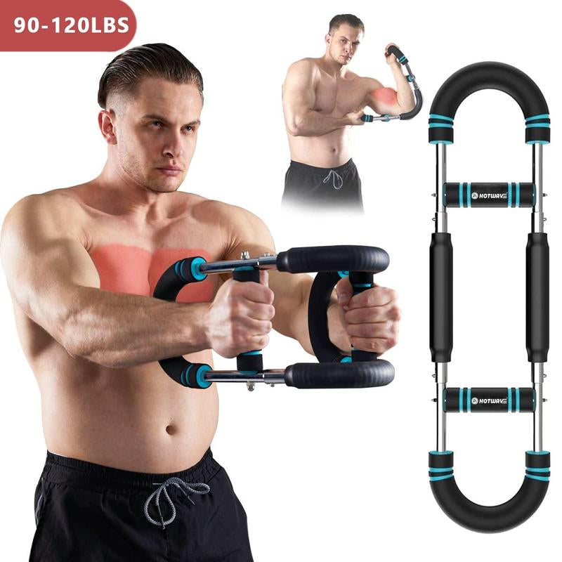 HOTWAVE Twister Arm Trainer, Adjustable Chest Workout Equipment, Arm Trainer for Men, Chest Trainer for Men, Shoulder Muscle Training, Portable Spring Resistance Home Fitness Equipment