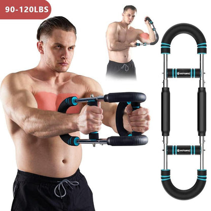 HOTWAVE Twister Arm Trainer, Adjustable Chest Workout Equipment, Arm Trainer for Men, Chest Trainer for Men, Shoulder Muscle Training, Portable Spring Resistance Home Fitness Equipment