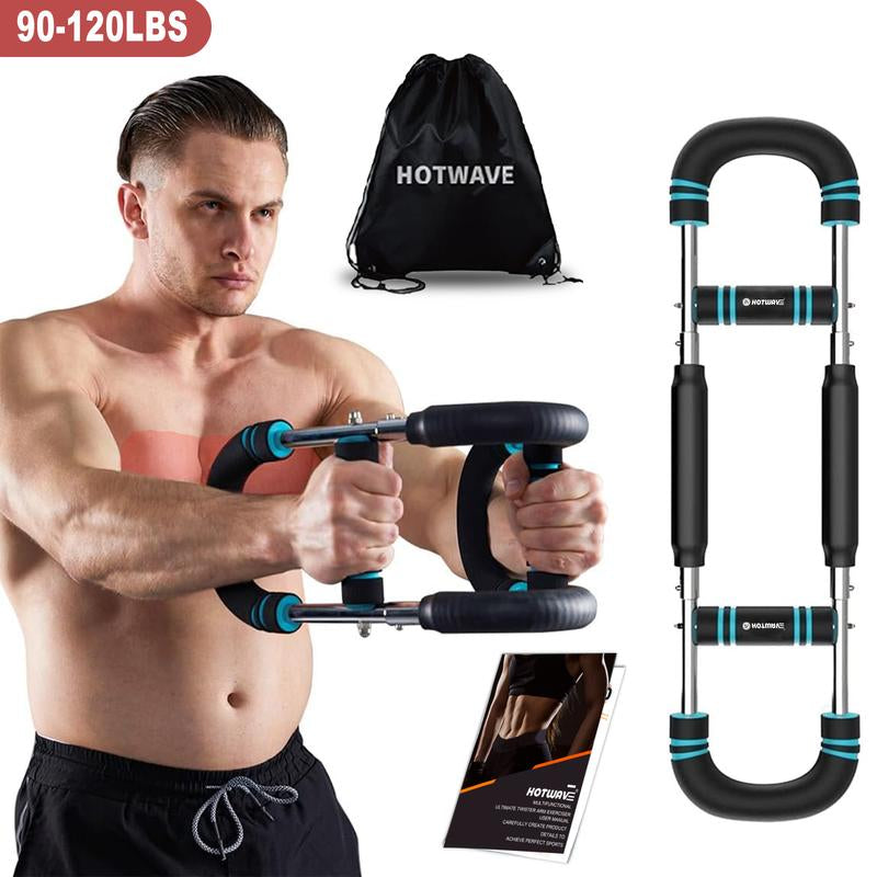 HOTWAVE Twister Arm Trainer, Adjustable Chest Workout Equipment, Arm Trainer for Men, Chest Trainer for Men, Shoulder Muscle Training, Portable Spring Resistance Home Fitness Equipment
