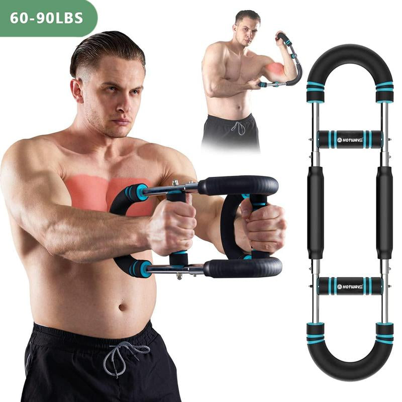 HOTWAVE Twister Arm Trainer, Adjustable Chest Workout Equipment, Arm Trainer for Men, Chest Trainer for Men, Shoulder Muscle Training, Portable Spring Resistance Home Fitness Equipment