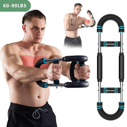 HOTWAVE Twister Arm Trainer, Adjustable Chest Workout Equipment, Arm Trainer for Men, Chest Trainer for Men, Shoulder Muscle Training, Portable Spring Resistance Home Fitness Equipment