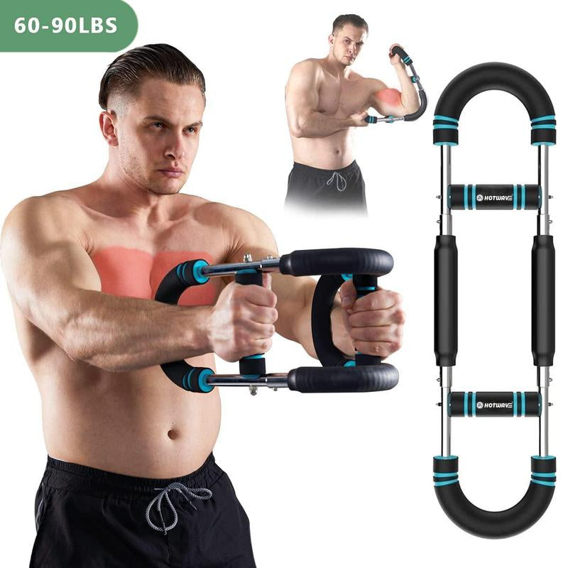 HOTWAVE Twister Arm Trainer, Adjustable Chest Workout Equipment, Arm Trainer for Men, Chest Trainer for Men, Shoulder Muscle Training, Portable Spring Resistance Home Fitness Equipment
