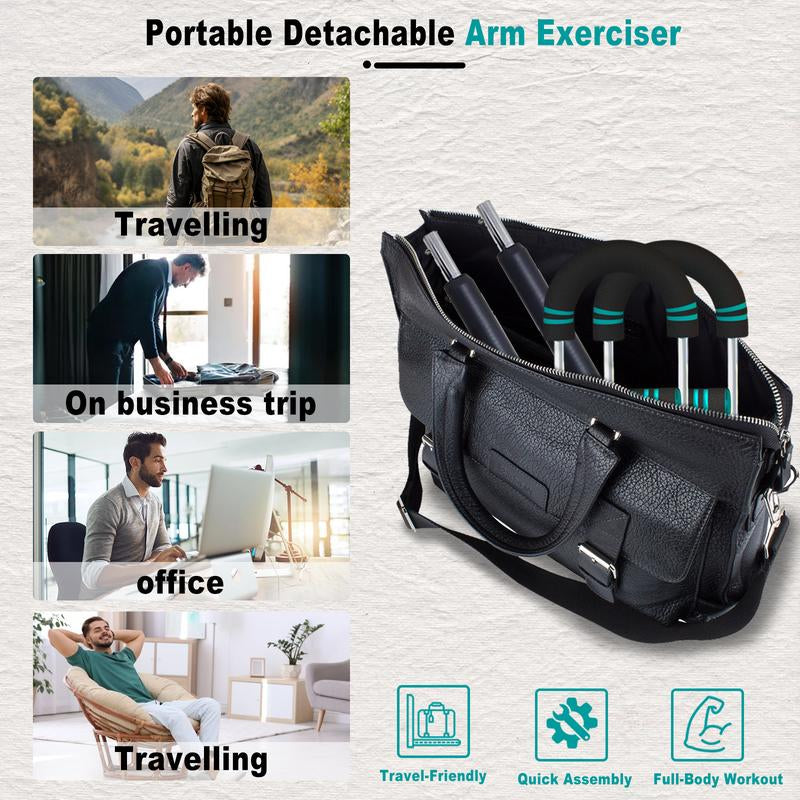 HOTWAVE Twister Arm Trainer, Adjustable Chest Workout Equipment, Arm Trainer for Men, Chest Trainer for Men, Shoulder Muscle Training, Portable Spring Resistance Home Fitness Equipment