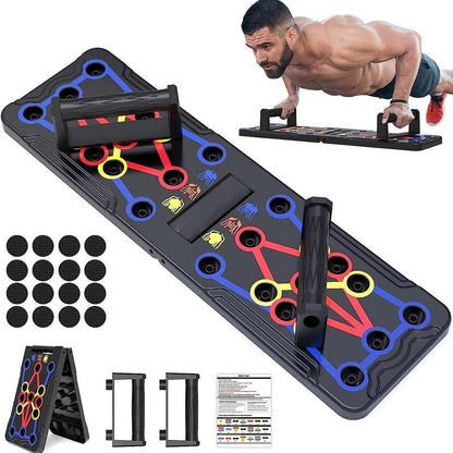 Push up Board, 1 Set Portable Foldable Push up Board, Fitness Equipment for Home Gym Workout, Valentine'S Day Gift, Strength Training Equipment, Fitness Equipment Accessories, Portable Exercise Machine