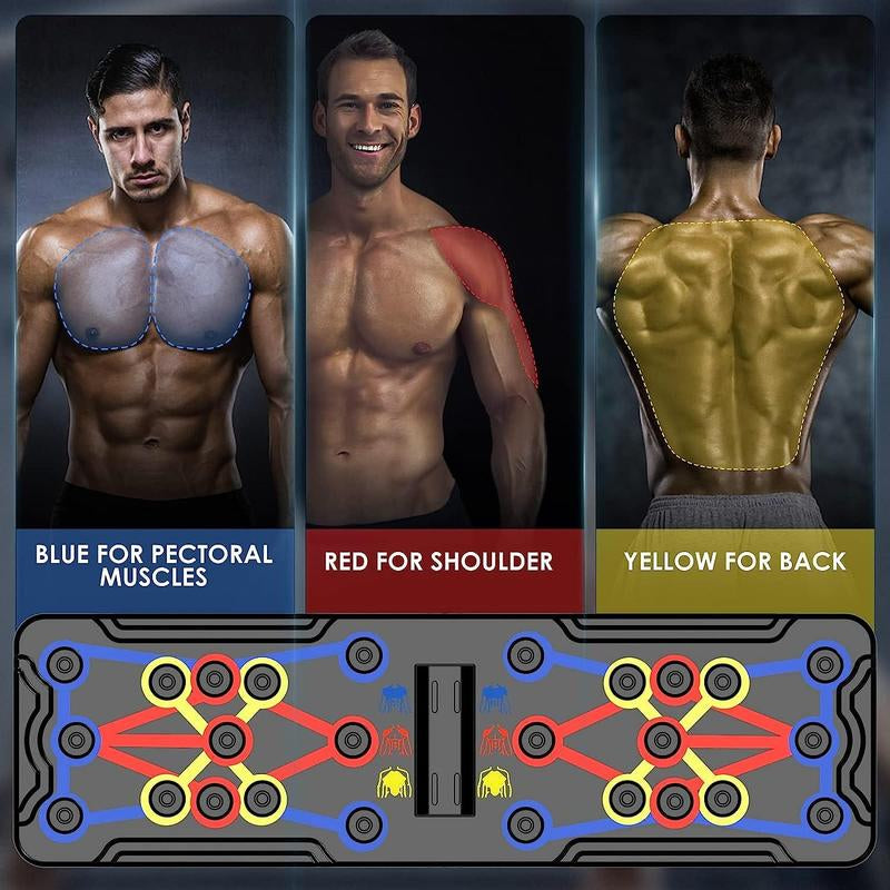 Push up Board, 1 Set Portable Foldable Push up Board, Fitness Equipment for Home Gym Workout, Valentine'S Day Gift, Strength Training Equipment, Fitness Equipment Accessories, Portable Exercise Machine