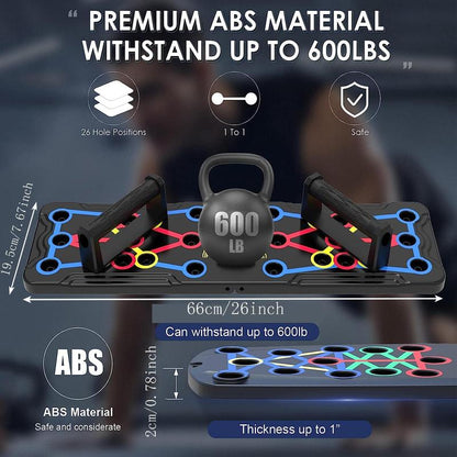 Push up Board, 1 Set Portable Foldable Push up Board, Fitness Equipment for Home Gym Workout, Valentine'S Day Gift, Strength Training Equipment, Fitness Equipment Accessories, Portable Exercise Machine